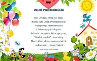 wiersz z okazji dnia przedszkolaka