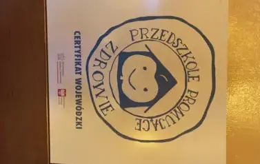 Certyfikat Przedszkola Promującego Zdrowie
