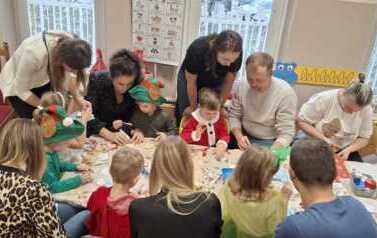 warsztaty świąteczne z rodzicami w grupie 6