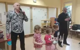 pan Witek z dziećmi 