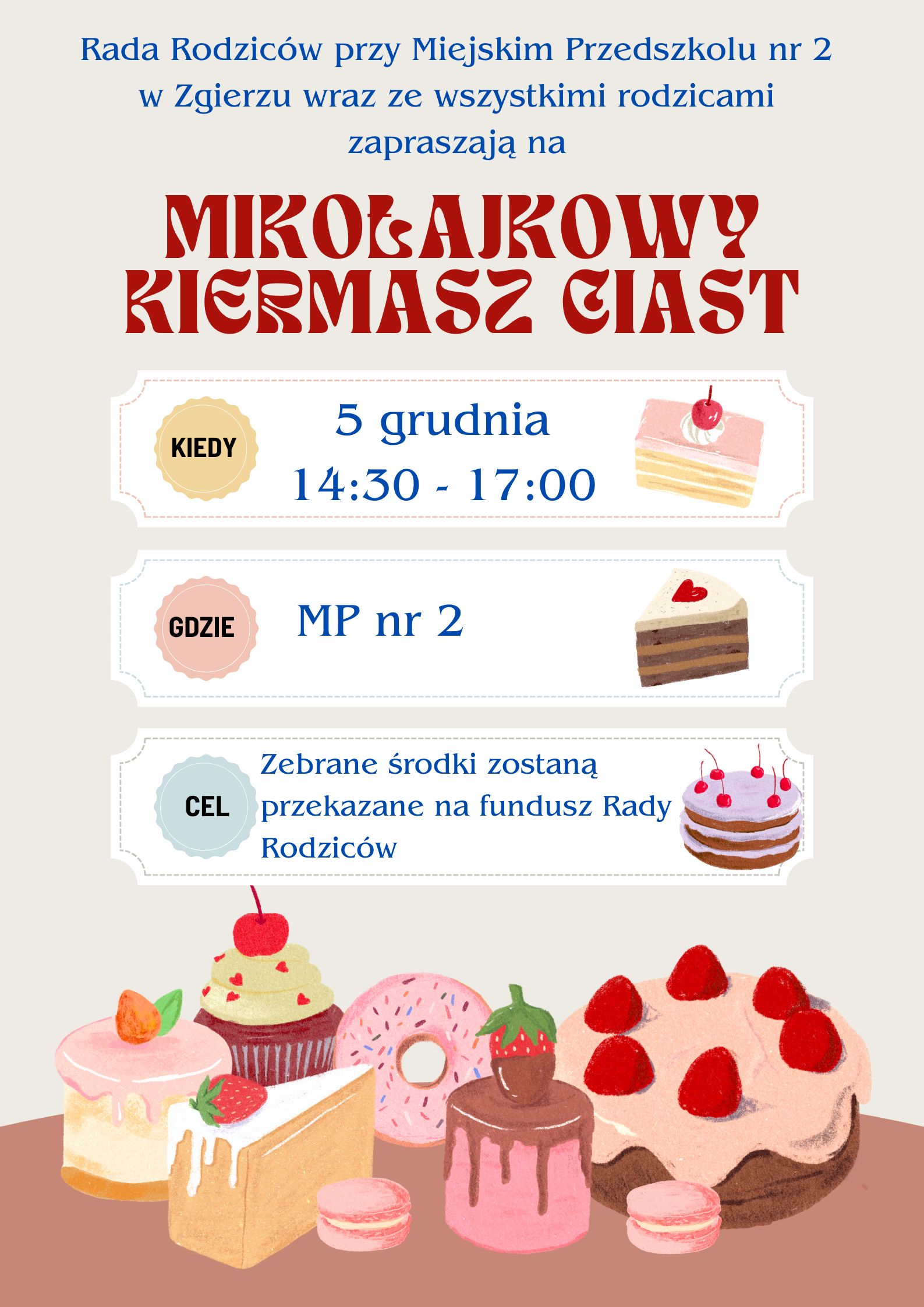 plakat kiermaszu ciast